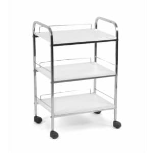 AYC Baylor White 3-Shelf Trolley product image