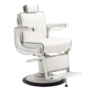 Takara Belmont Elite White Elegance Barber Chair product image