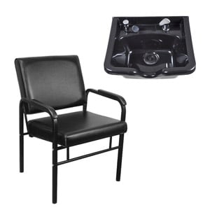 Auto-Recline Shampoo Chair & Shampoo Bowl Package product image