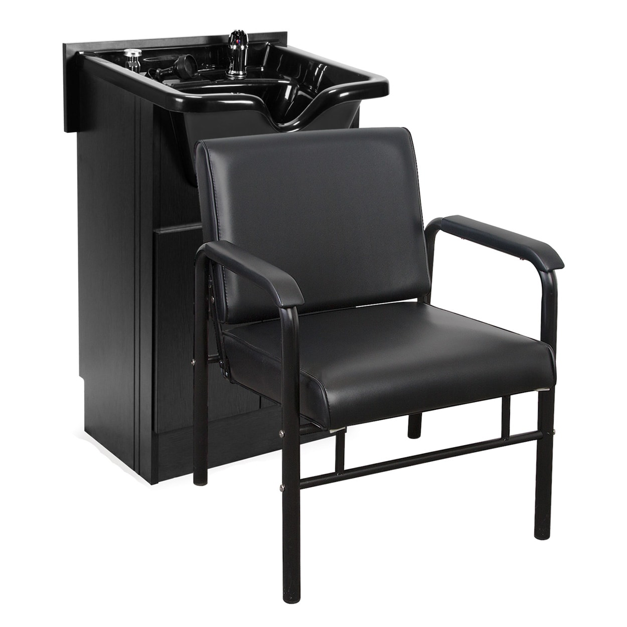 velstand Fjern Forbipasserende Shampoo Bowl & Cabinet with Auto-Recline Chair Package